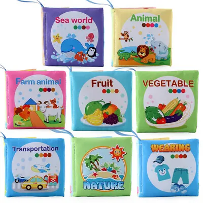 Busy Books Baby Toddler Infant Development Education Soft Cloth Fabric Book Toy • $7.89