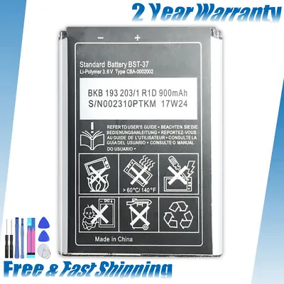 BST-37 Battery For Sony Ericsson W800i W810i K750i K610i K600 W550i W600i W700i • £13.98