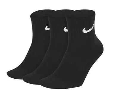 3 Pair Everyday Dri-Fit Cushioned Crew/Ankle Replacement Socks-Sports-two Sizes • $16
