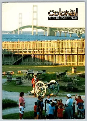 Mackinaw City Michigan - Colonial Michilimackinac - Vintage Postcard 4x6 • $6.99