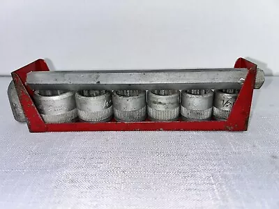 Vintage Husky New Britain Red Box-Sockets 1/29/165/811/163/47/8& Wrench. • $30