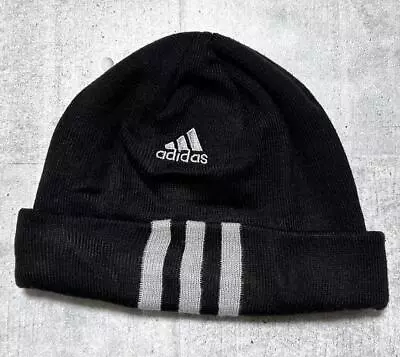 Y2K Adidas Adidas Performance Logo Lining Fleece Knit Cap • $69.23