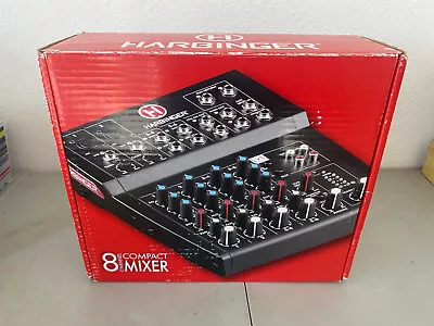 Harbinger L802 8-Channel Mixer With 2 XLR Mic Preamps - Black Tested Working • $37.99