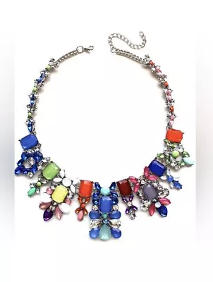 Zara Spring It On' Colorful Rhinestone Necklace • $49