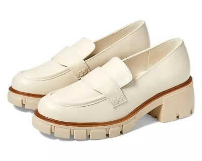 Women's Shoes MIA ROBBIN Platform Loafers MH2523 BONE BURNISHED NAPPA • $65