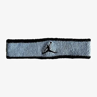 £20 • Buy Vintage 90s Michael Jordan 23 Grey And Black Headband, NBA Basketball Nike Air