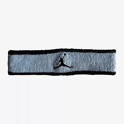 £20 • Buy Vintage 90s Michael Jordan 23 Grey And Black Headband, NBA Basketball Nike Air