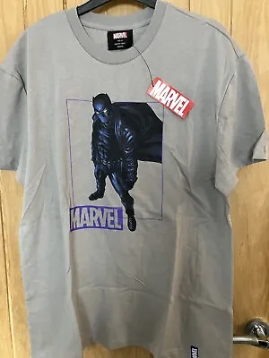 OFFICIAL Men’s - Black Panther Wakanda Forever Marvel Grey T-Shirt -Size XS • £9.99