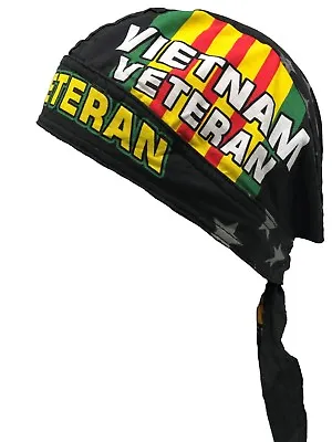Vietnam Vet Veteran Combat Stars Head Wrap Skull Cap Military Durag Sweatband • $8.95