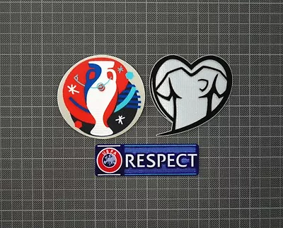 UEFA Euro 2016 Qualifiers Play With Heart & RESPECT Patches • £10.20