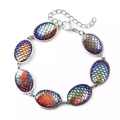 Beautiful!!  Simulated Magic Color Disco Ball Bracelet Stainless Steel • $10