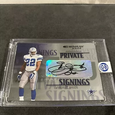 EMMITT SMITH HOF 2002 Donruss Private Signings AUTO Cowboys • $299.99