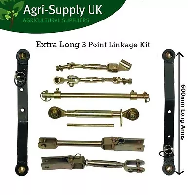 3 POINT LINKAGE KIT EXTRA LONG - Kubota B Series Iseki Compact Tractor Cat 1 • $168.09