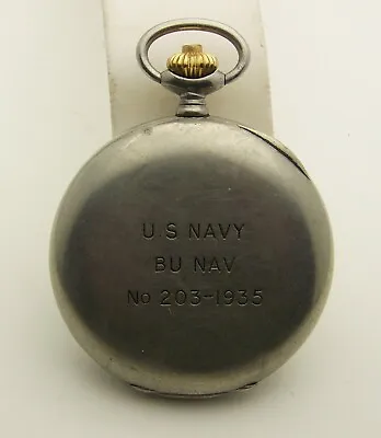 US Navy BU NAV Nickel High Grade Longines 30 Min. Timer Stop Watch No. 203-1935  • £945.97