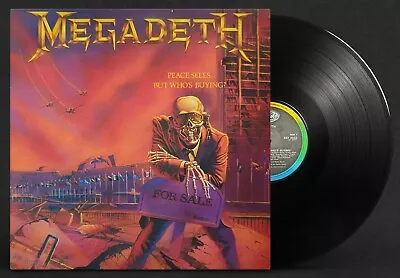 Megadeth Peace Sells Vinyl LP 1986 Rare Original UK Album Capitol EST 2022 • £69.99