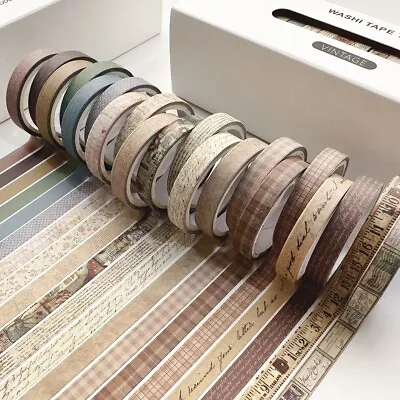 20 Washi Tape Box |Gift Wrapping| Scrapbooking | Journal| Craft Project| DIY|Art • $10.99