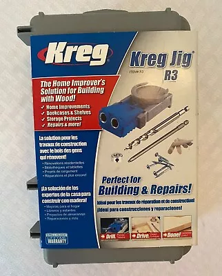 Kreg Jig R3 Kit Building With Wood Nylon No.2 Pocket Hole Jig 1-1/2 In.  • $23