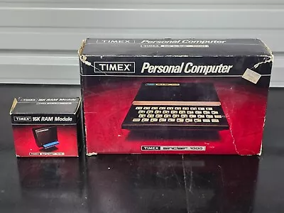 Vintage Timex Sinclair 1000 Personal Computer W Sinclair 1016  16K Ram Module • $4.99