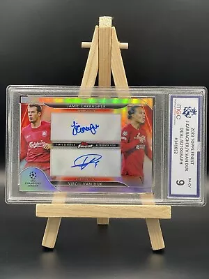 Jamie Carragher And Virgil Van Dijk Dual Autograph Liverpool Fc Topps Graded 9 • £160