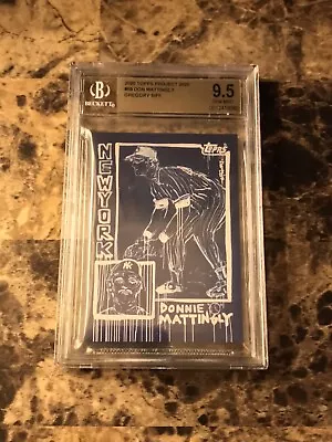 Topps Project 2020 #69 Don Mattingly By Gregory Siff BGS 9.5 GEM MINT (POP. 12) • $99.95