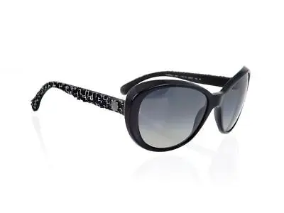 CHANEL Sunglasses  -  CH5241  C5013F -  Black - Chanel Tweed - Womens • $390