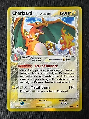 Charizard 4/100 Holo Rare Ex Crystal Guardians Pokemon Card Delta Species NM/LP • $249.99