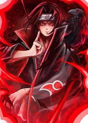 Itachi Uchiha Framed Poster Original Art Anime Naruto | NEW USA #2 • $22.99