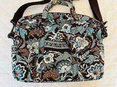 VERA BRADLEY Metropolitan Travel Laptop Organizer Tote Bag JAVA BLUE • $40