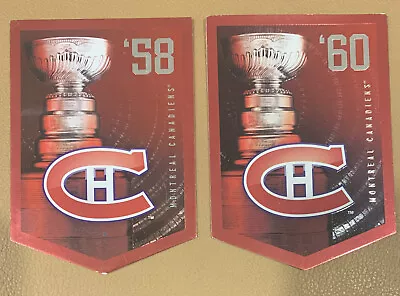 2x 2011-12 Panini The Stanley Cup Collection Montreal Canadiens Banners • $3.26