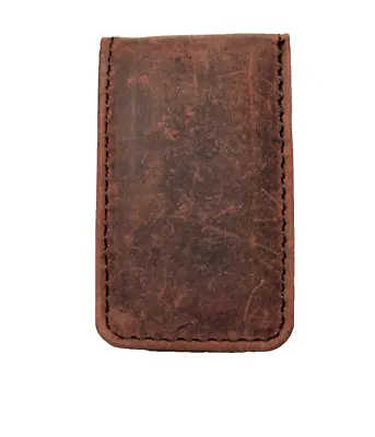 Magnetic Money Clip (Strong Magnets!)  - Crazy Horse Leather - New • $14.99