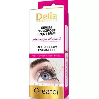 Delia Eyelash & Eyebrow GROWTH SERUM Booster Conditioner LONGER LASHES Enhancer • £4.74