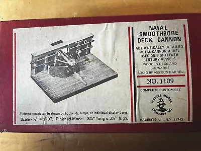 Naval Smoothbore Deck Cannon Model Kit From Marine Model Company • $42