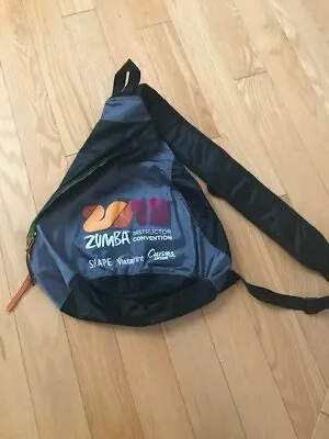 $24 • Buy Zumba Instructor Conference Backpack Florida 2012 Gray Black Cross Over Bag