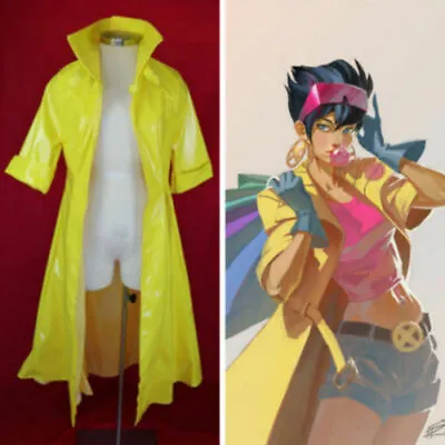 $19.19 • Buy X-Men Superheroes Jubilee Yellow Coat Cosplay Costume 