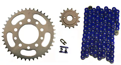 $97.69 • Buy Blue 525x118 O-Ring Drive Chain & 15/41 Sprockets For Honda Shadow 600 VT600 VLX
