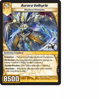 Kaijudo X3 AURORA VALKYRIE Uncommon #2/55 6DSI (Playset) - DragonStrike Infernus • $1.02