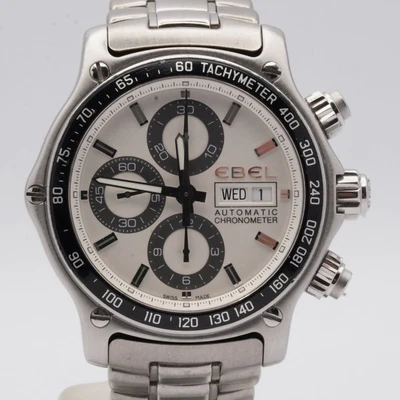 £1582.86 • Buy Ebel 1911 Discovery Chrono Automatic Men's Watch Steel 9750L62 Wrist Watch 3