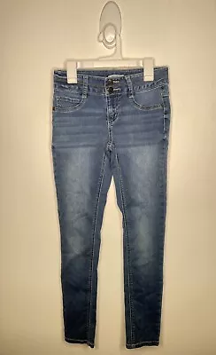 Mudd Girls Skinny Jeans Size 12 Stretch Denim High Rise Med Wash • $6.64