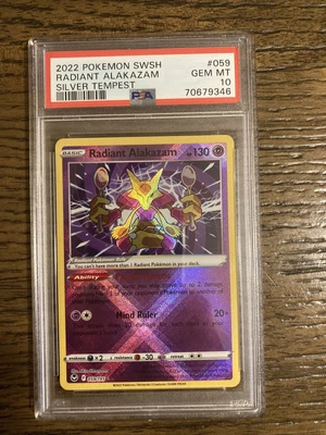 $0.99 • Buy Pokemon Psa 10 Radiant Alakazam 059/195 - Silver Tempest