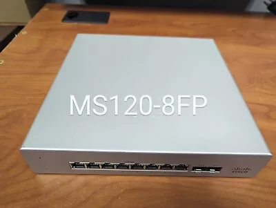 Cisco MS120-8FP - 10 Ports Fully Managed Ethernet Switch *UNCLAIMED* • $120