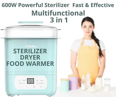£21.99 • Buy 600W Multifunctional Bottle Steriliser Dryer Food Warmer Cup Tong Cleaning Brush