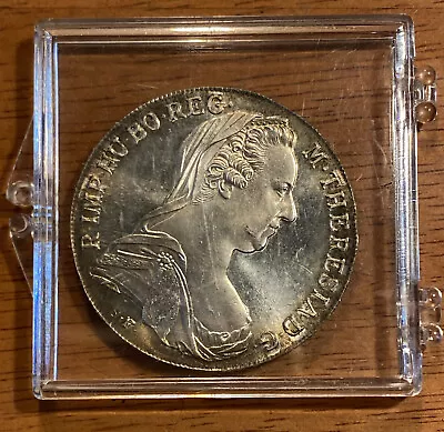 Austria 1780 Maria Theresa Silver Thaler Restrike 0.8330 Silver ASW 0.7515 Oz • $30