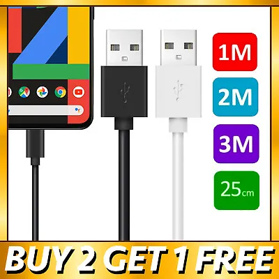 USB Charger Cable USB-C For Google Pixel 7 6 5 4A 3 3A 2 XL Type C Charging Lead • £2.49