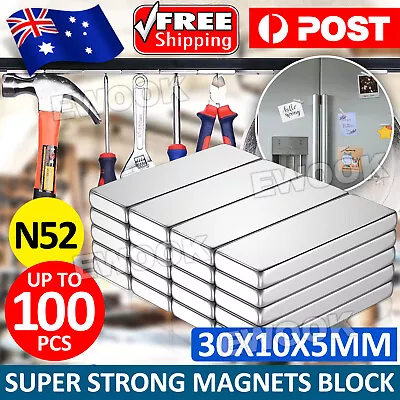 N52 Super Strong Magnets Block Rare Earth Cuboid Neodymium Super Strong Magnet A • $6.95