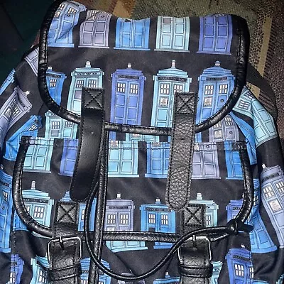 Doctor Who TARDIS Call Box Backpack Bag - Good Condition Slightly Used • £28.93