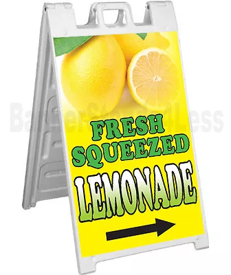 Signicade A-Frame Sign Sidewalk Sandwich Pavement Sign FRESH SQUEEZED LEMONADE • $159.95