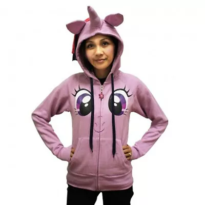  Twilight Face My Little Pony Juniors Girls Hoodie Costume Unicorn Brony S-2xl • $44.90