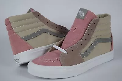 NEW! Vans SK8-Hi Color Block Pink Tan Sneakers Shoes Sz 9-10.5 • $64.99