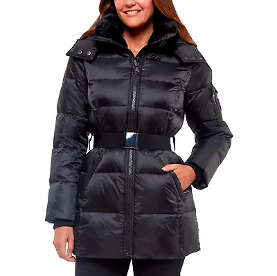 Two By Vince Camuto Parka Coat Down Belted Faux Fur  Women’s  G4 • $65