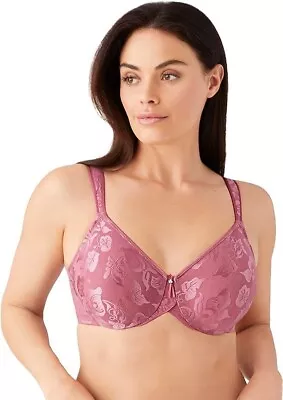 Wacoal 34 Ddd #85567 Awareness Full Figure Seamless U/w Bra Rose Wine Nwt $65 • $44.10